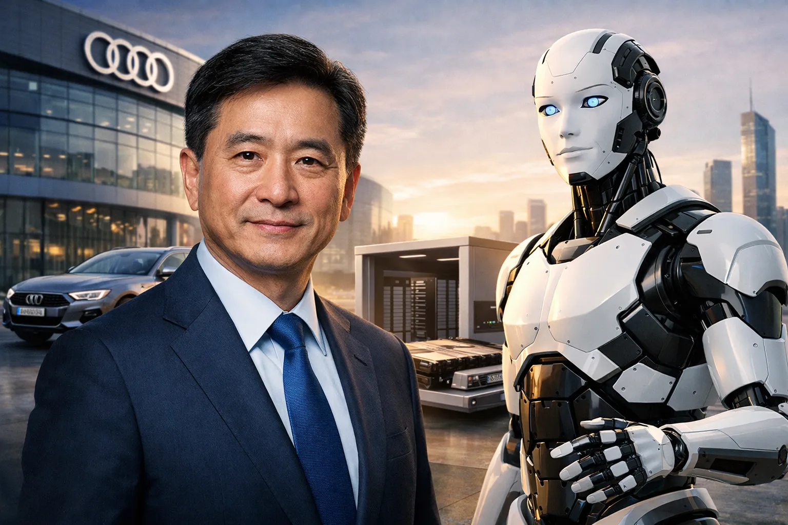 cover for Audi ernennt Jeff Zhang zum ersten chinesischen Präsidenten von Audi China und präsentiert humanoiden Roboter Mobo